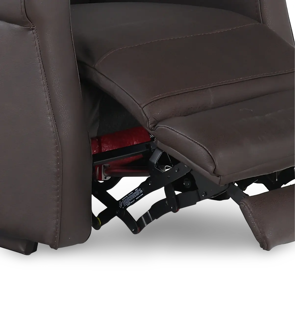 Finley Chocolate Brown Leather High-Leg Power Recliner-9