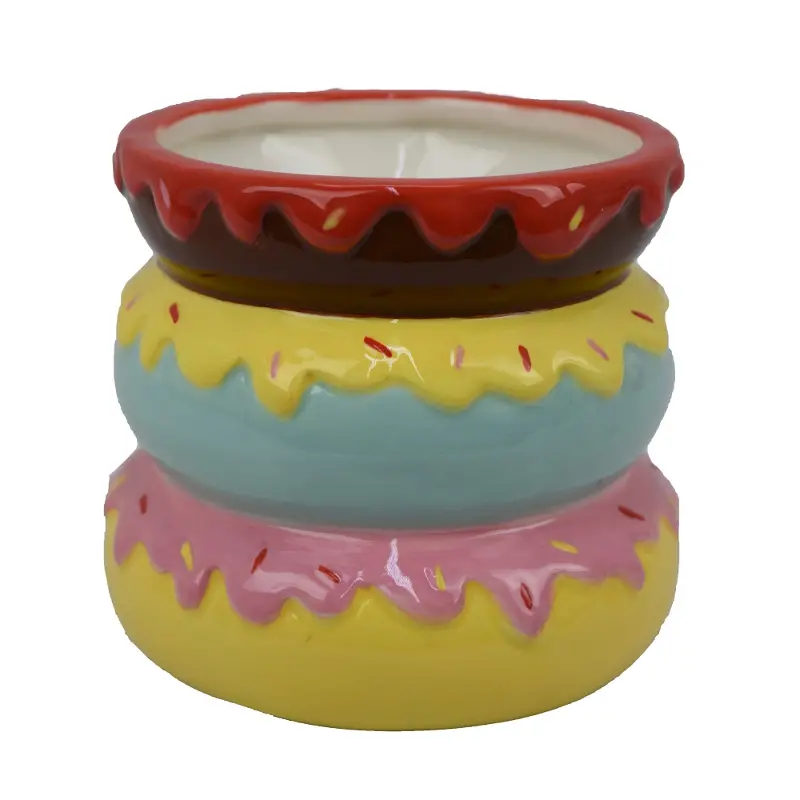 Ceramic Stacked Doughnut Vase