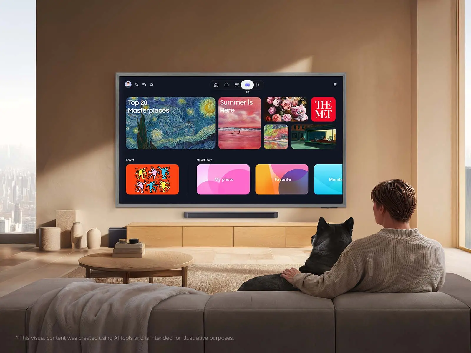 QN77S95HAFXZA Samsung 77 Class S95H Series OLED 4K UHD Samsung Vision AI Smart Tizen TV-17