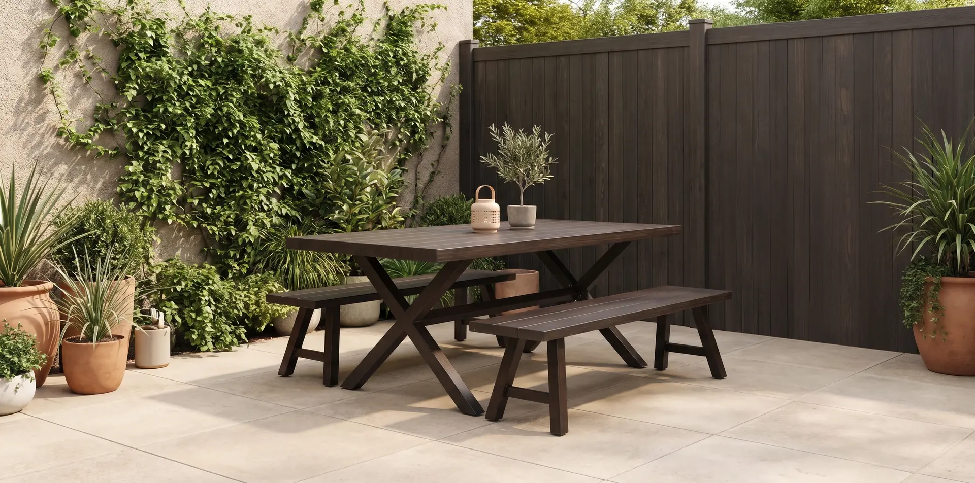 Marina Brown 3 Piece Patio Table Set-2