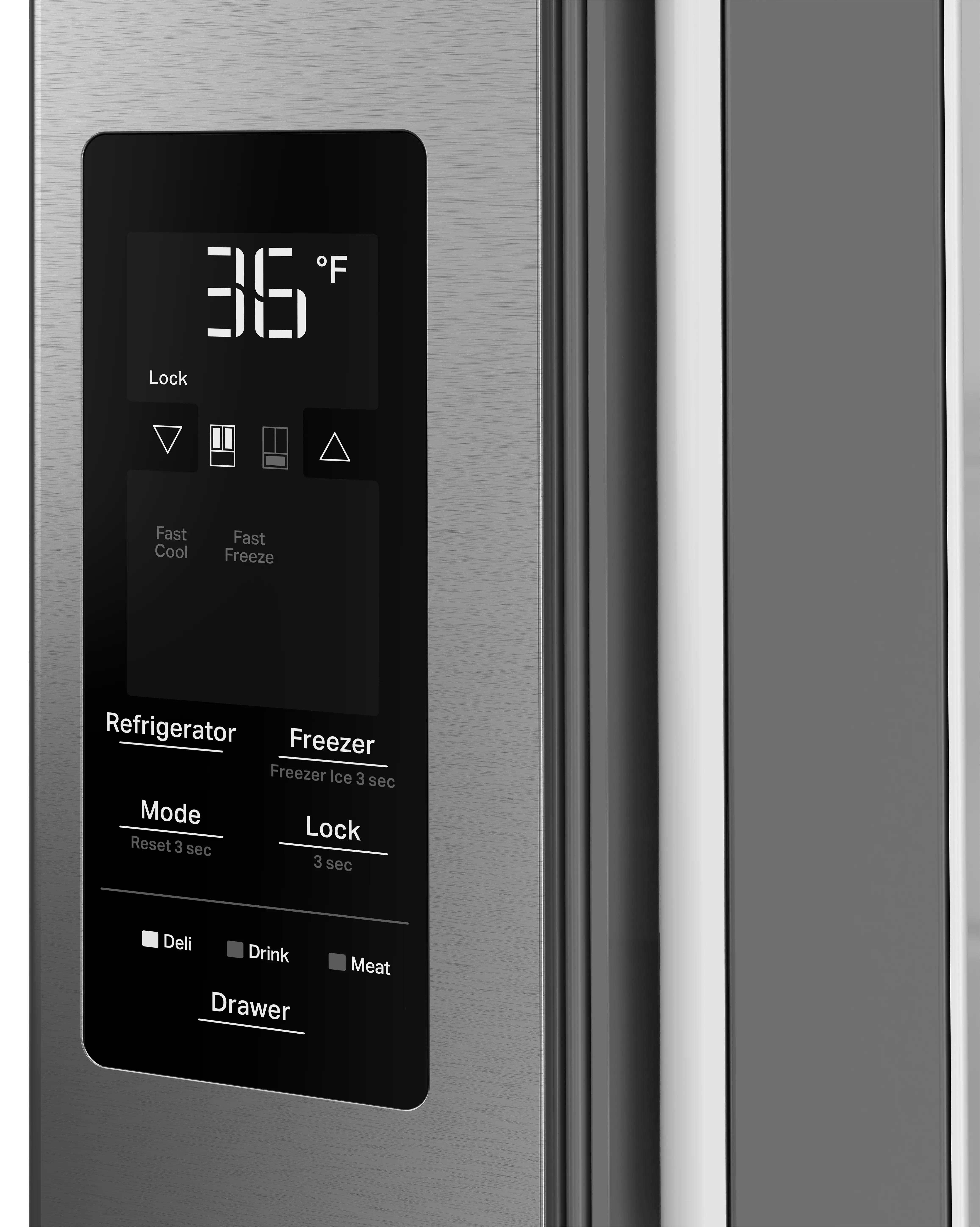 WRMF3736SZ Whirlpool 29 Cu Ft 4-Door French Door Refrigerator with Flexible Temperature Drawer - Stainless Steel-10