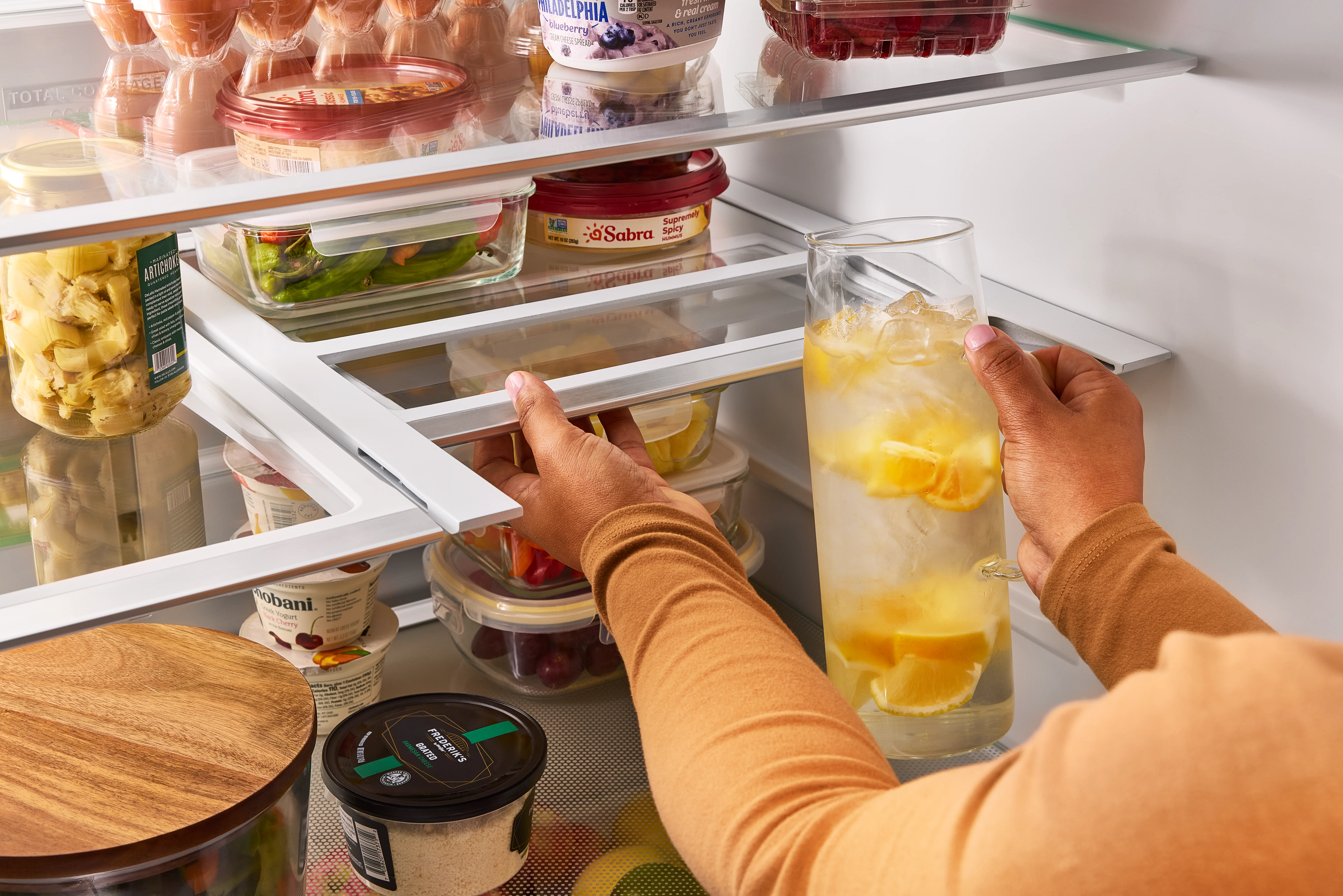 WRMF3736SZ Whirlpool 29 Cu Ft 4-Door French Door Refrigerator with Flexible Temperature Drawer - Stainless Steel-13