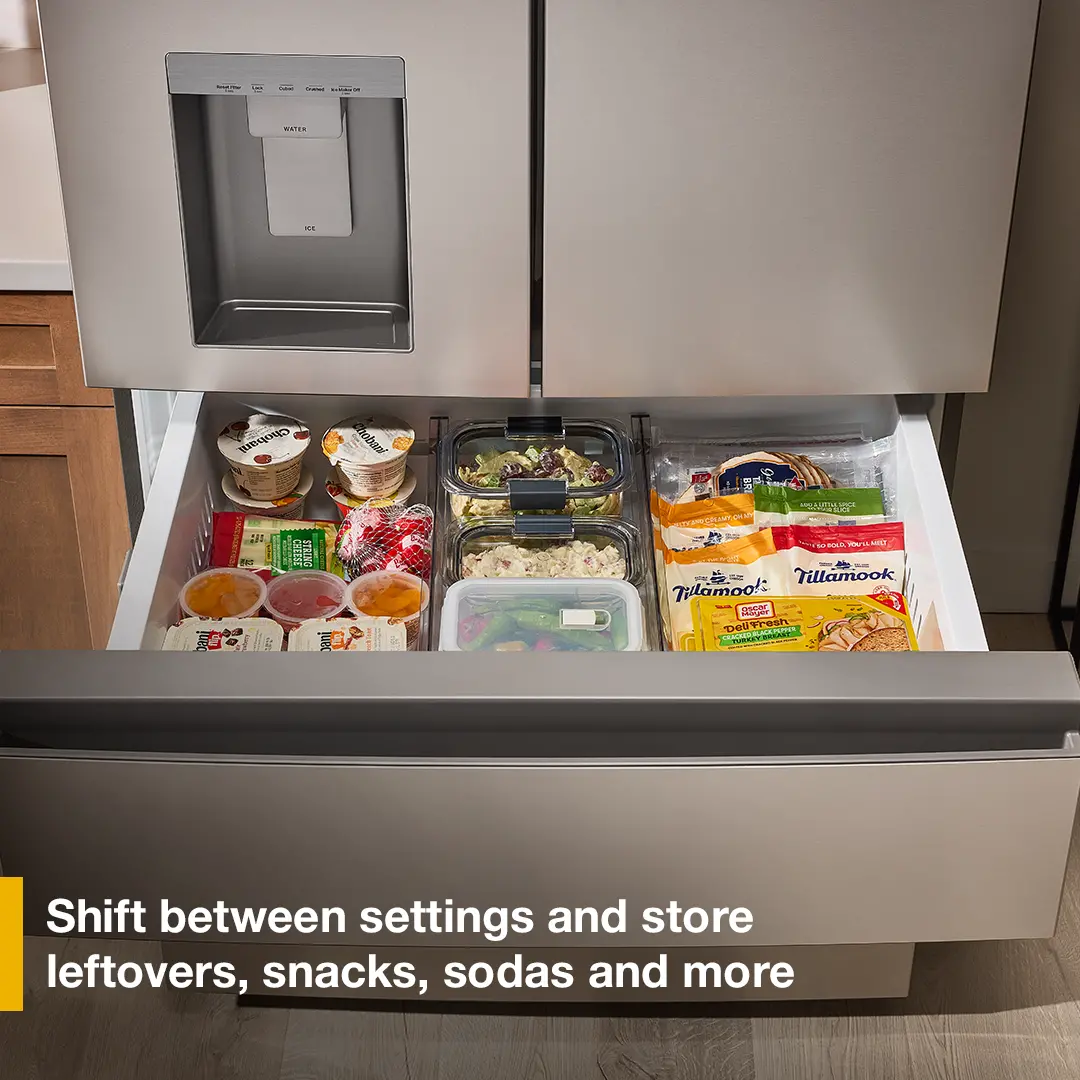WRMF3736SZ Whirlpool 29 Cu Ft 4-Door French Door Refrigerator with Flexible Temperature Drawer - Stainless Steel-21