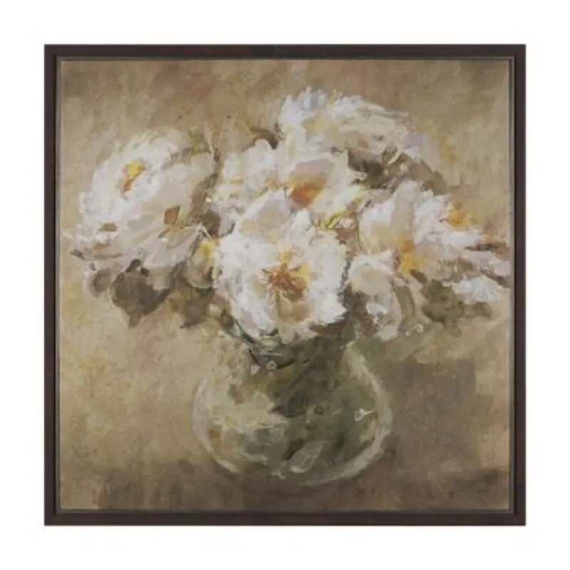 Resilient Bloom Framed Canvas Art