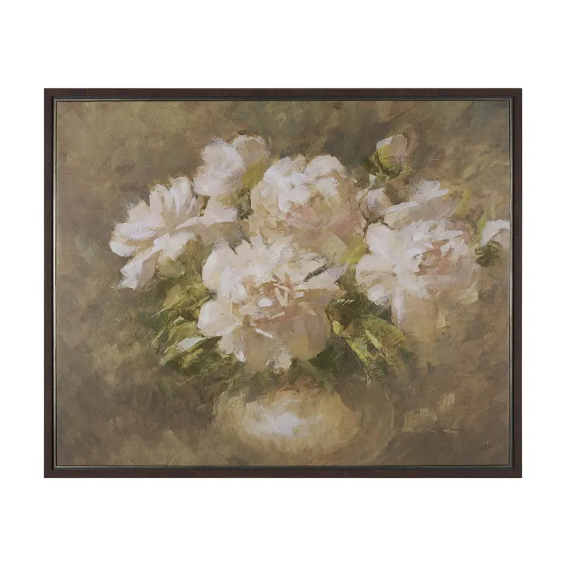 Full Bloom Textured Framed Canvas Art