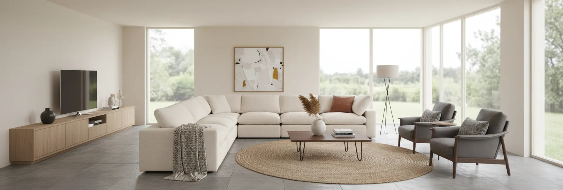 Harpo White 6-Piece Sectional-2