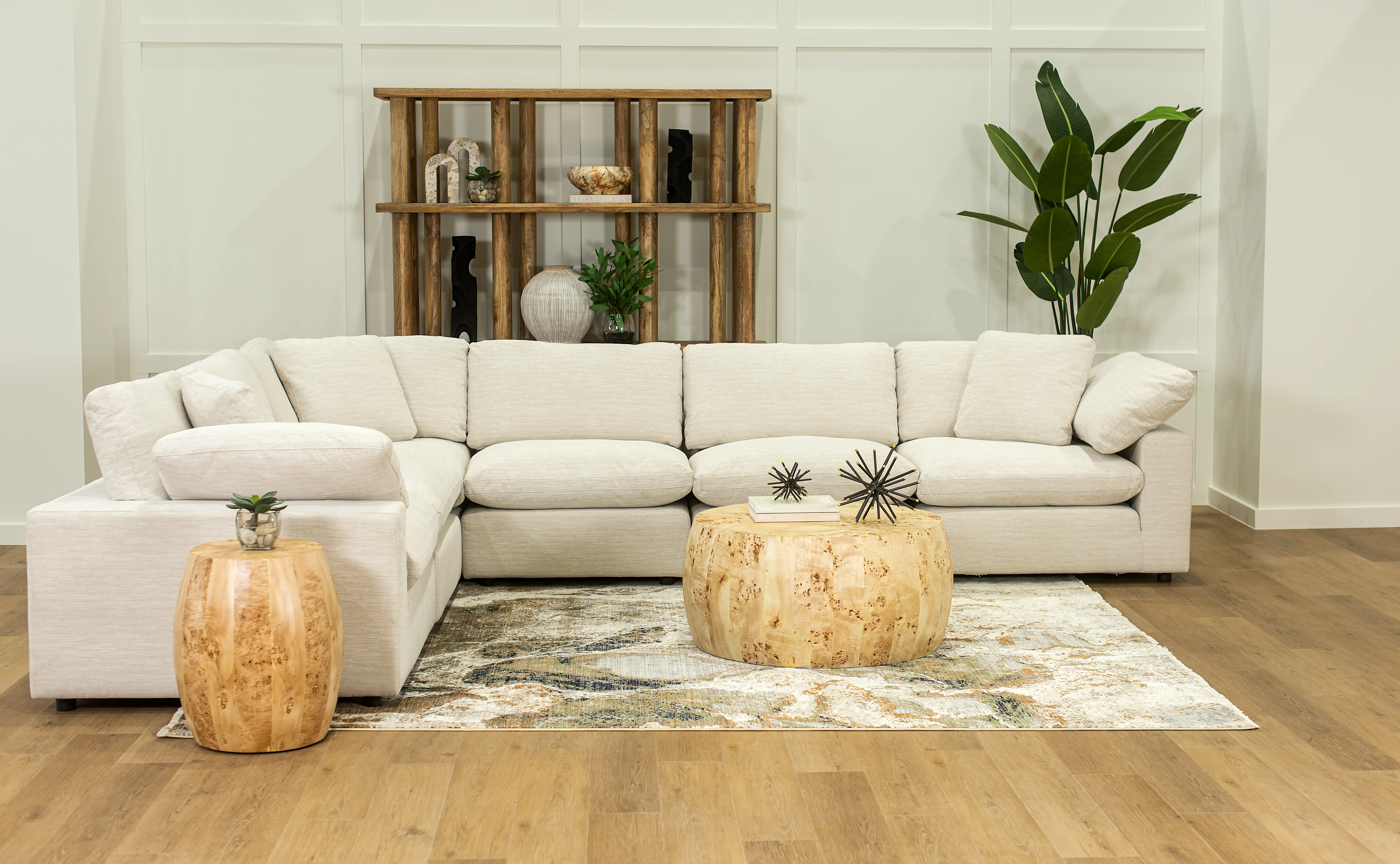 Harpo White 6-Piece Sectional-6