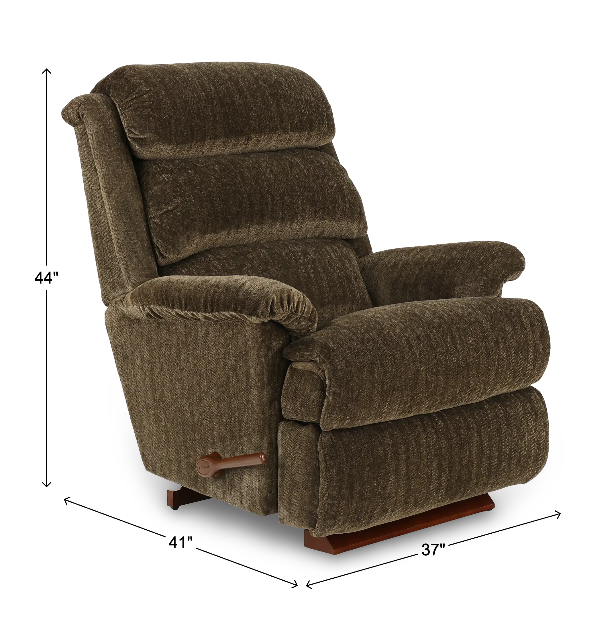 016519/C137128 Astor Loden Brown Manual Wall Recliner-3