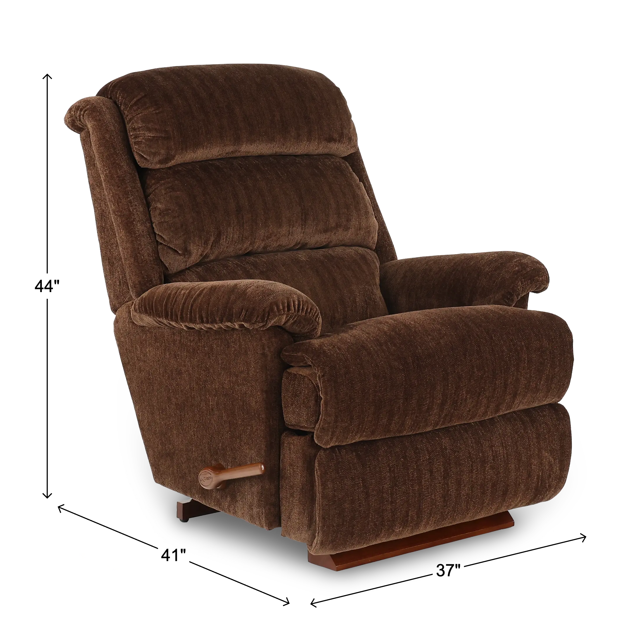 016519/C137178 Astor Chocolate Brown Manual Wall Recliner-3