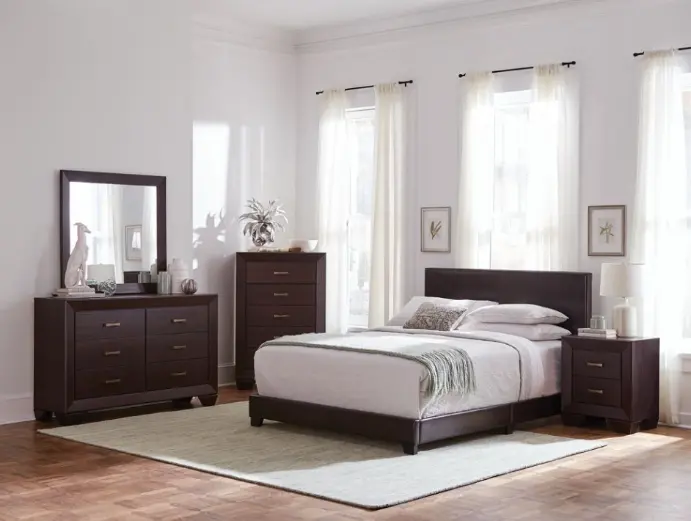 Excalibur Dark Cocoa Brown Queen All-in-One-Box Bed-1