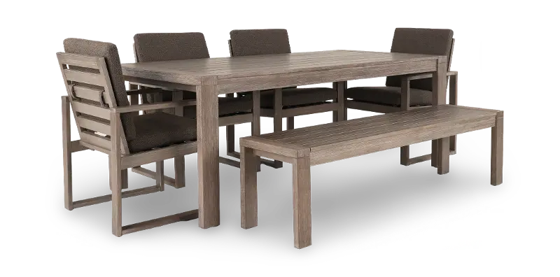 Laguna Brown 6 Piece Patio Dining Set