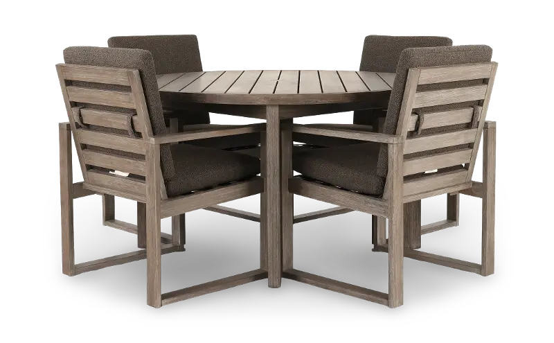 Laguna Brown 5 Piece Patio Dining Set