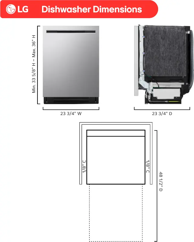 LDNPQ445S LG Smart Top Control Dishwasher - Stainless Steel-3