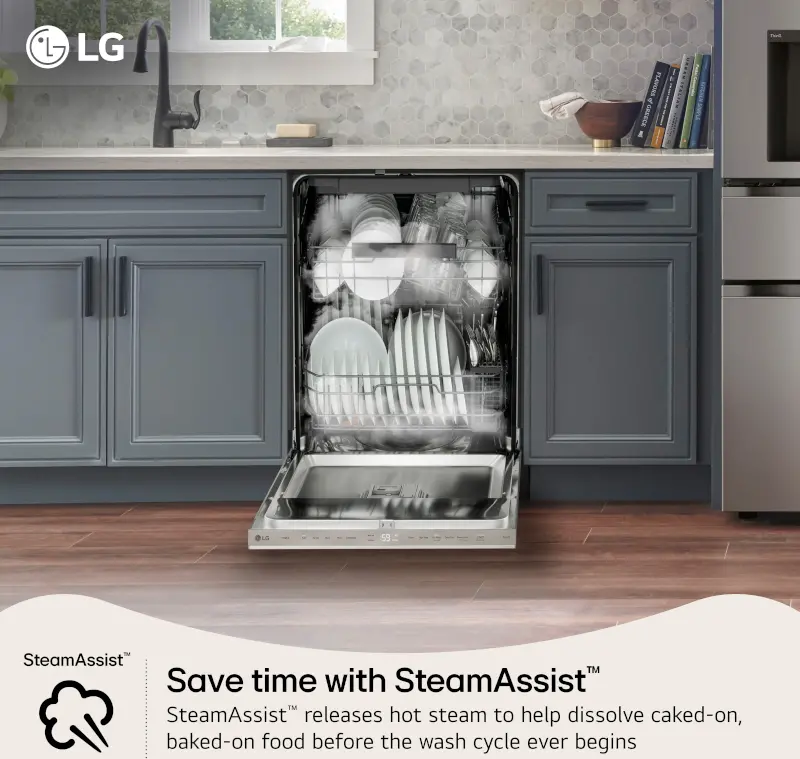 LDNPQ445S LG Smart Top Control Dishwasher - Stainless Steel-6
