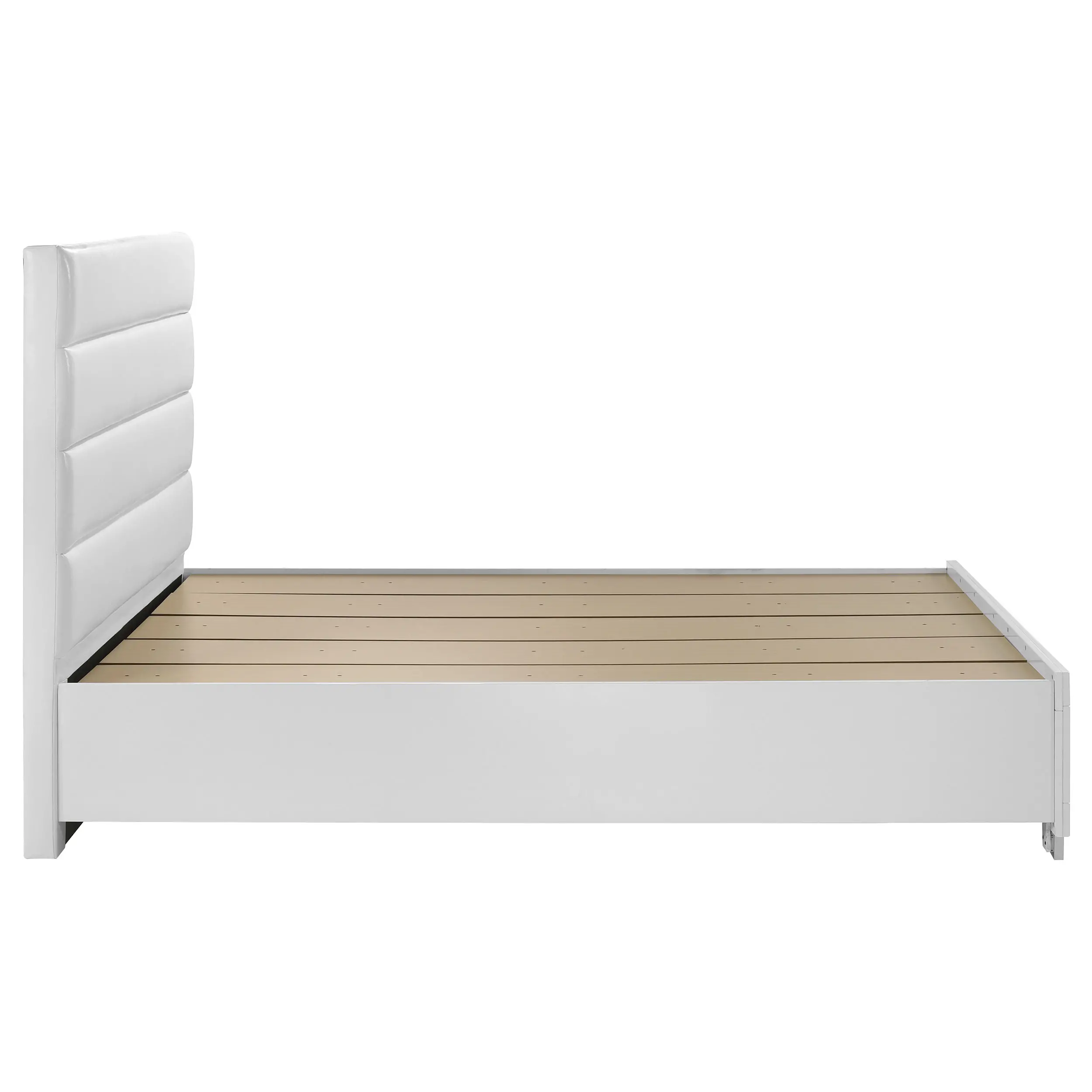 Manhattan Bright White Queen Storage Bed-6