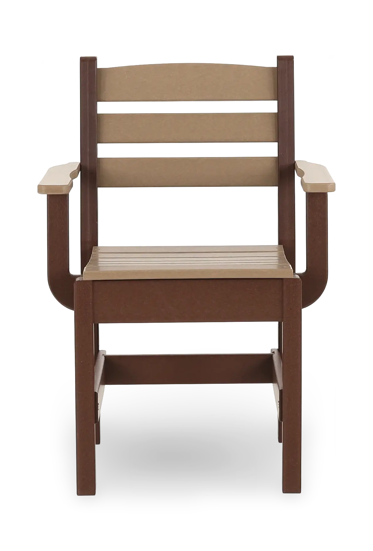 Polybird Brown Patio Captain's Chair-4