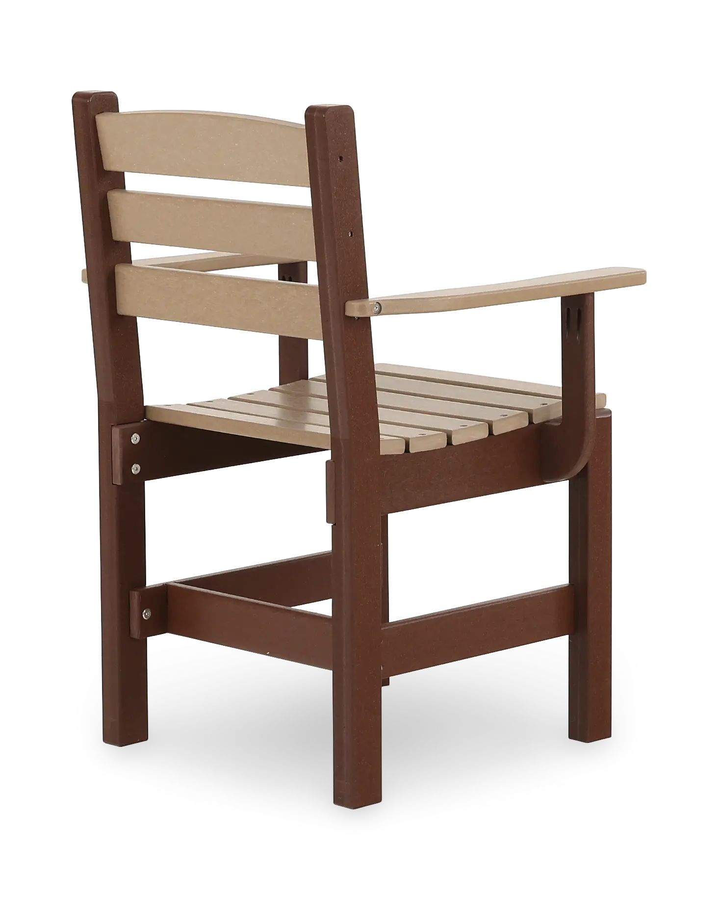 Polybird Brown Patio Captain's Chair-6