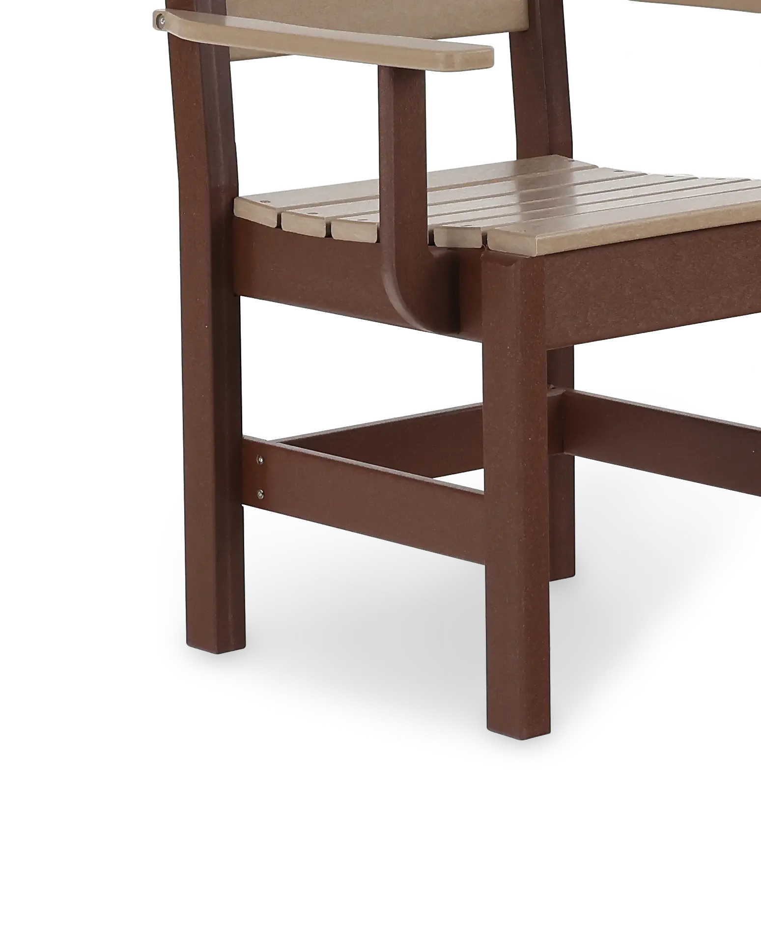 Polybird Brown Patio Captain's Chair-7