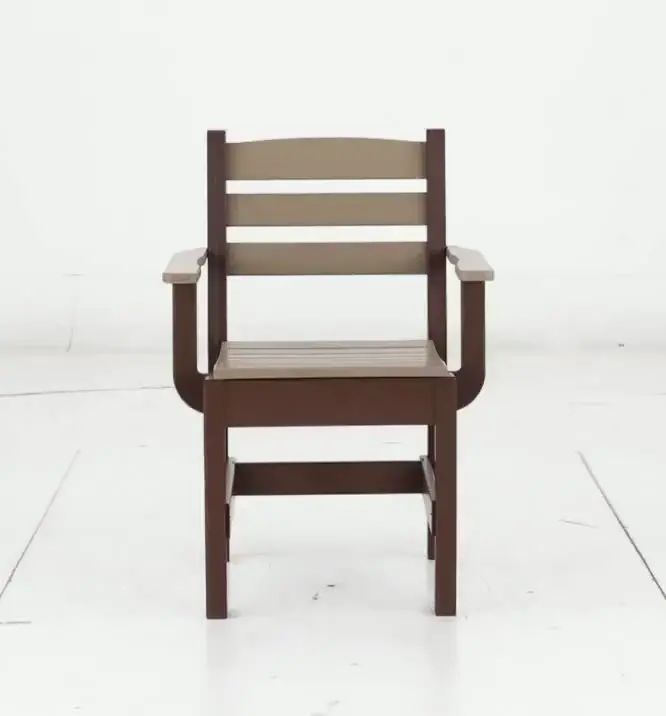 Polybird Brown Patio Captain's Chair-8
