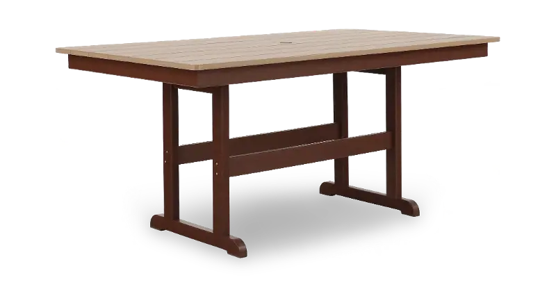 Polybird Brown Patio Dining Table