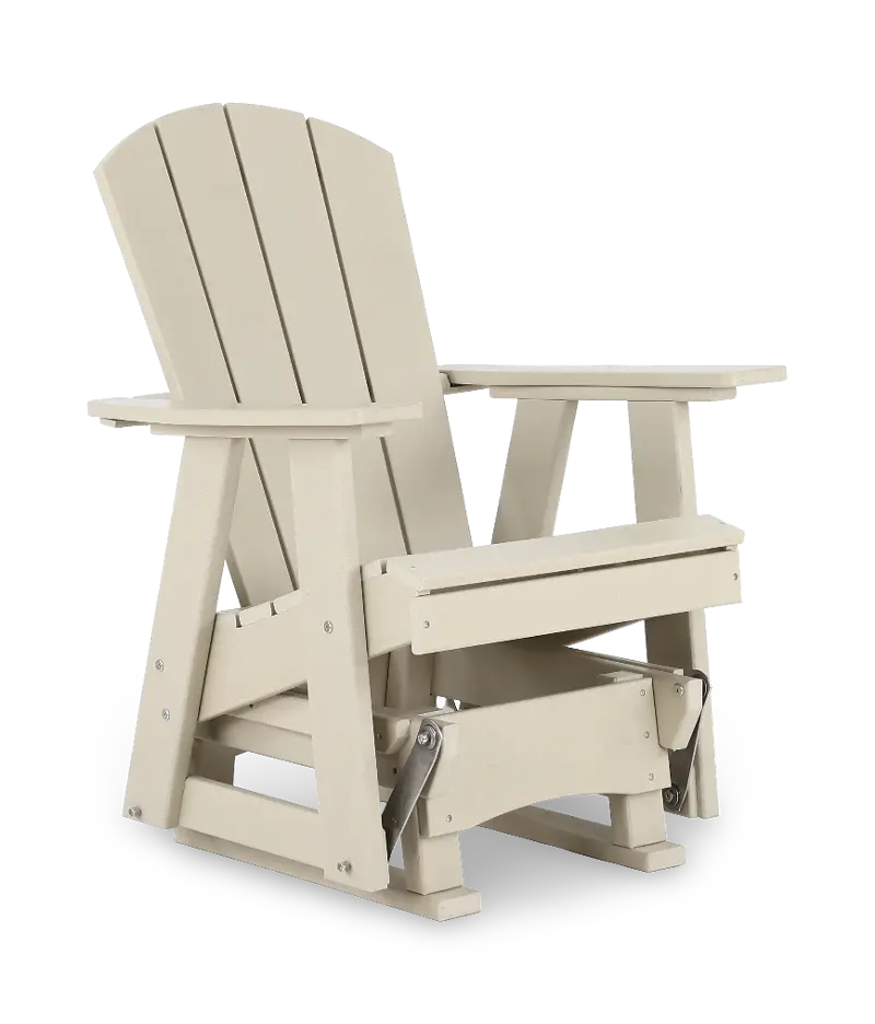 Polybird Beige Patio Glider