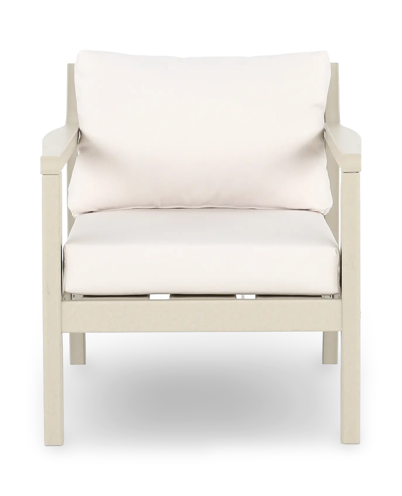 Polybird Beige Patio Club Chair-4