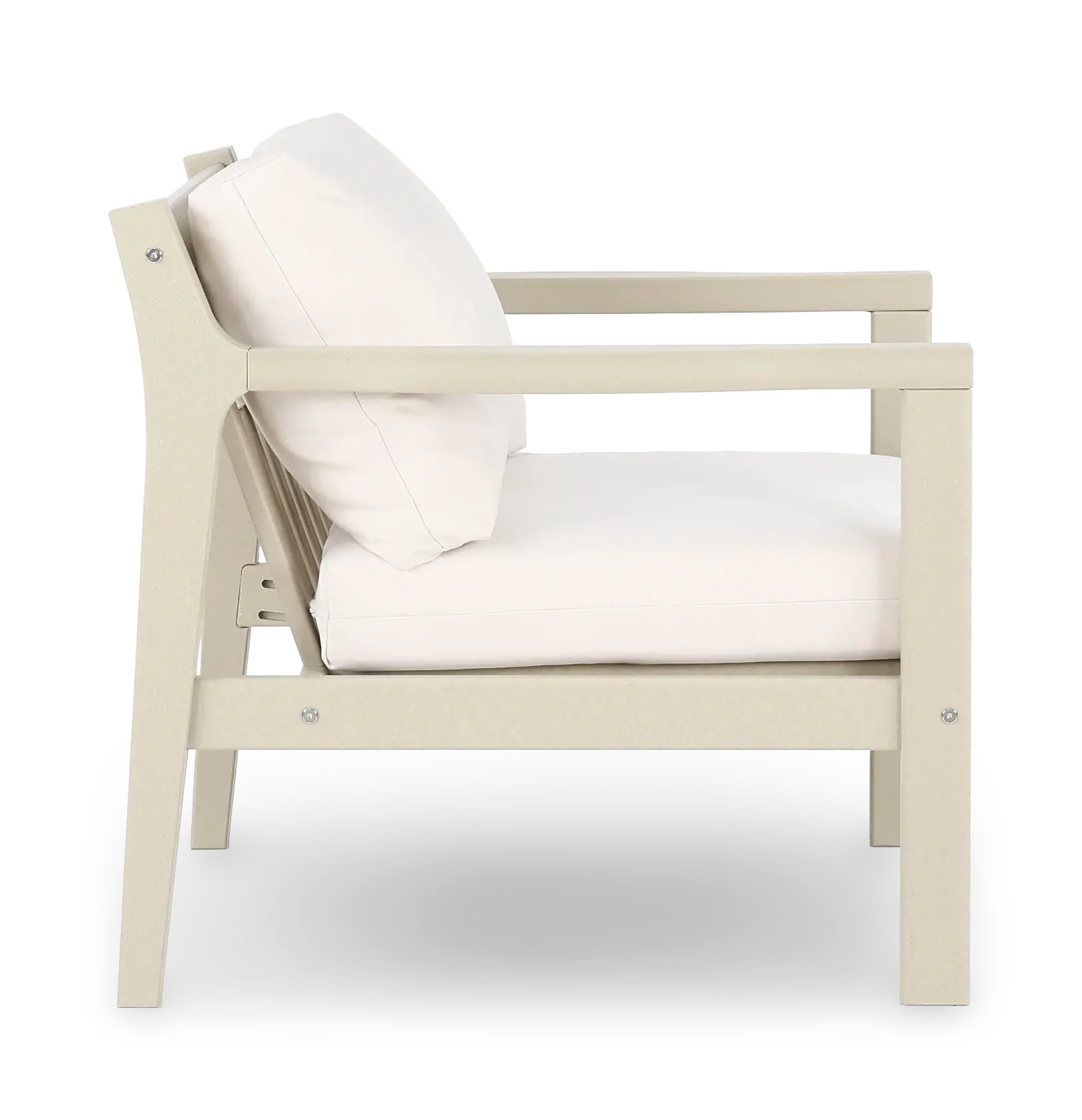 Polybird Beige Patio Club Chair-5