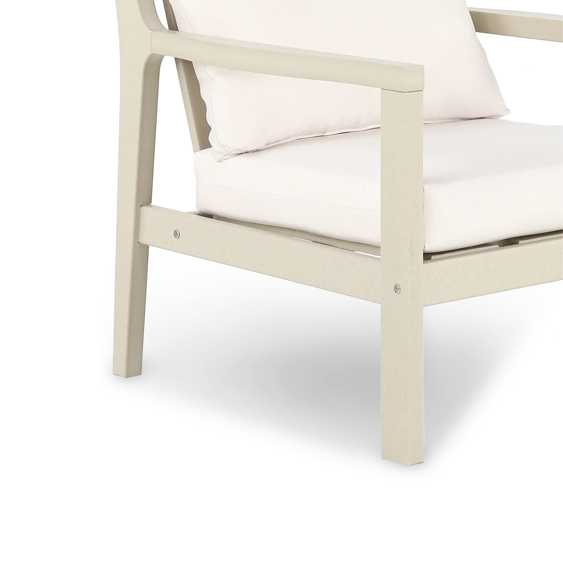 Polybird Beige Patio Club Chair-7