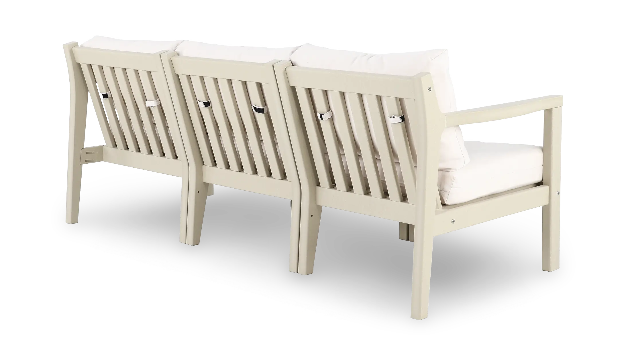 Polybird Beige 3 Piece Patio Sectional Sofa-6