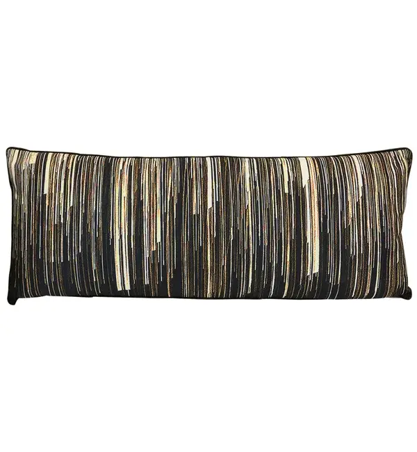 Black and Cream Duck Feather Pillow-1