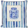 Blue and White Stripe Feather Pillow