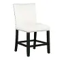 Artemis White Faux Leather 24 Bar Stool