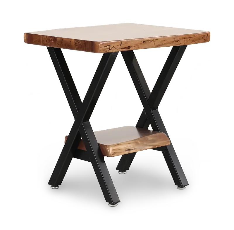 Live Edge Walnut End Table