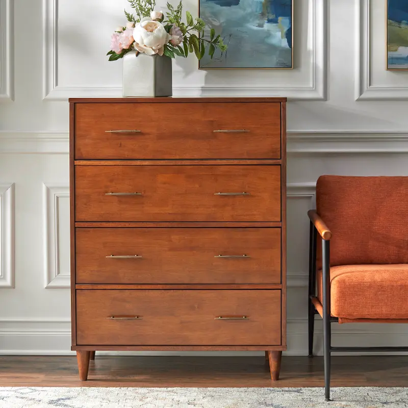 Taylor 4-Drawer Oak Chest