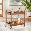 Butler Bar Walnut Cart