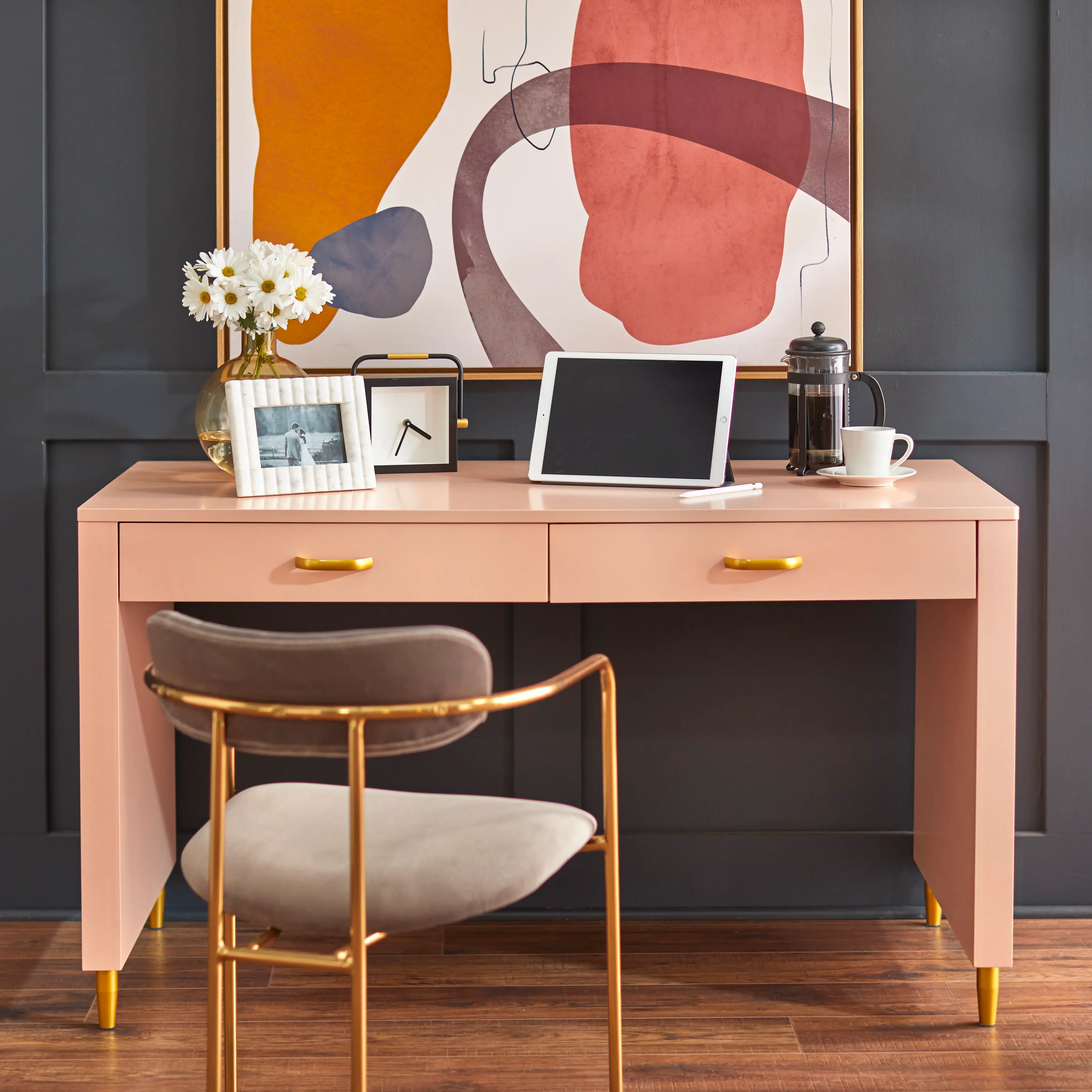 Charlie Pink Desk-1