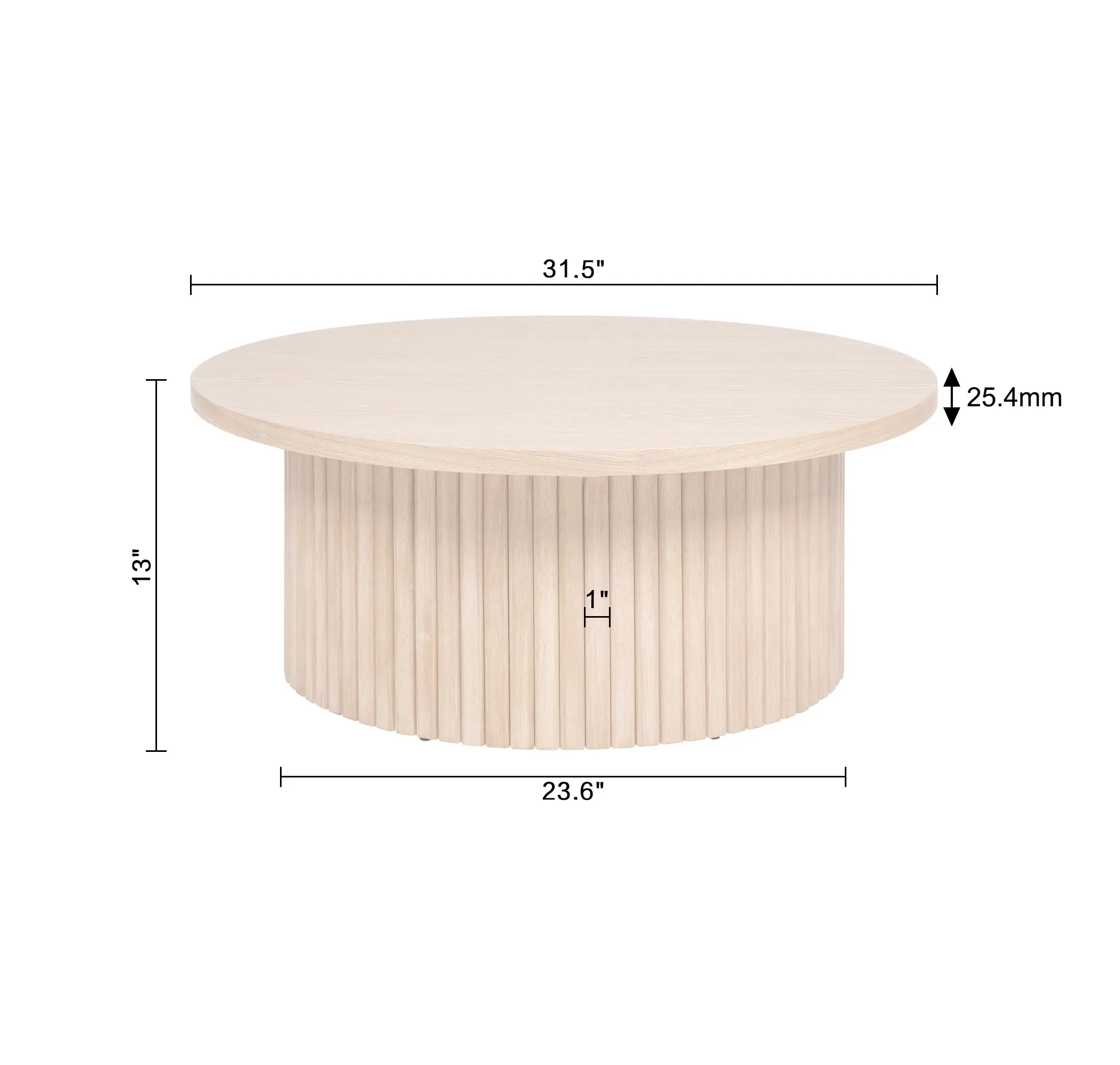 Drake Low Profile Walnut Cocktail Table-4