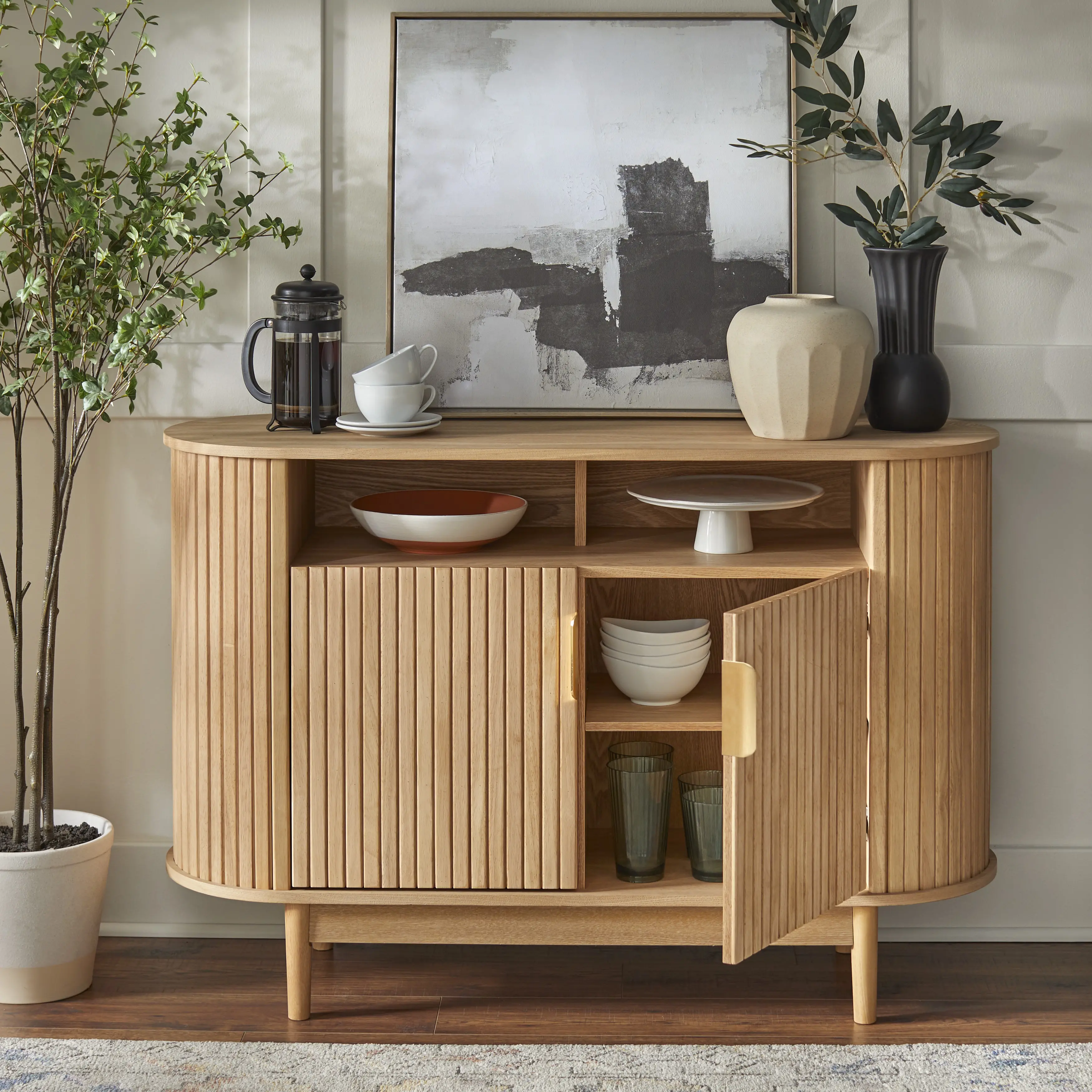Drake Light Oak Buffet-2