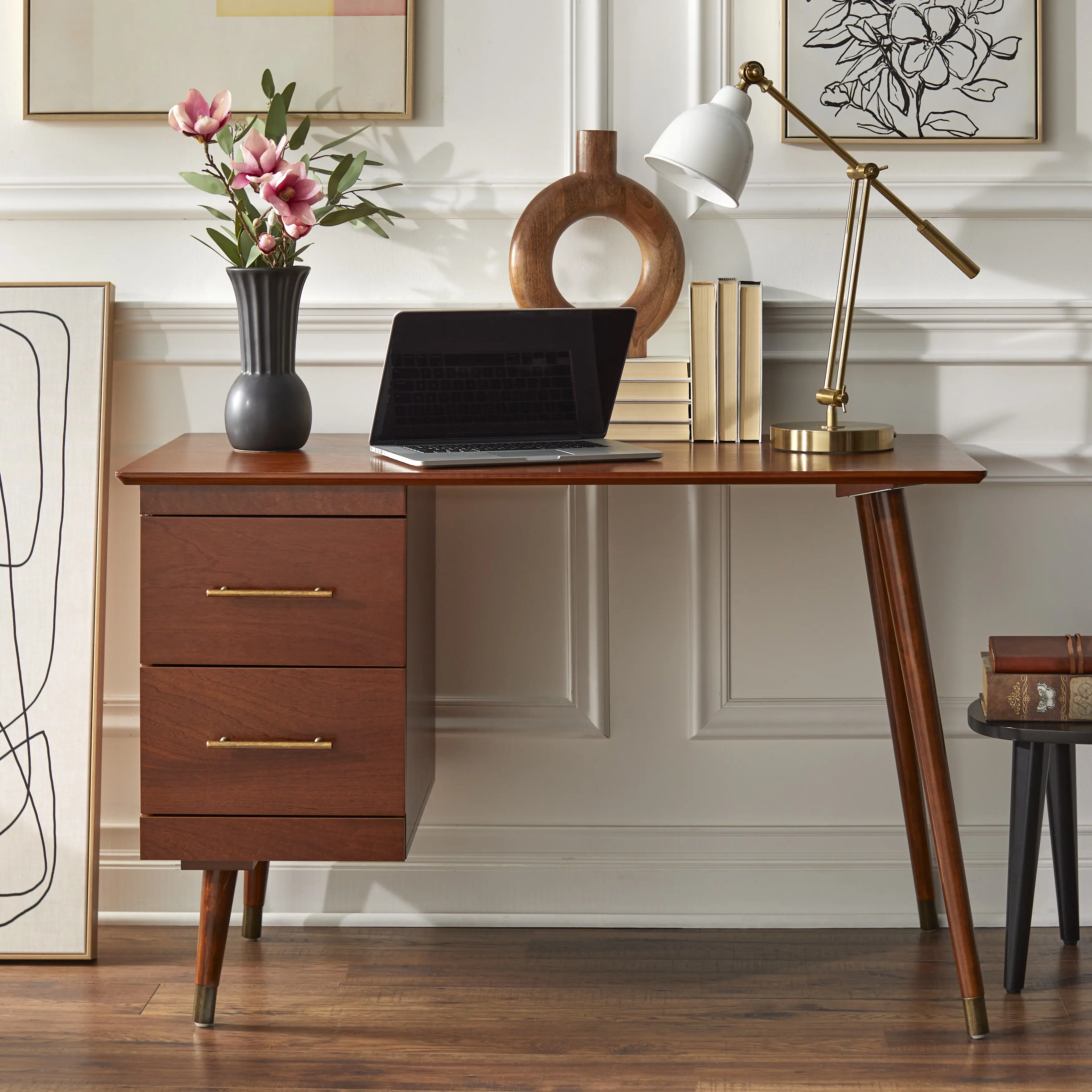 Kingsley Walnut Desk-1