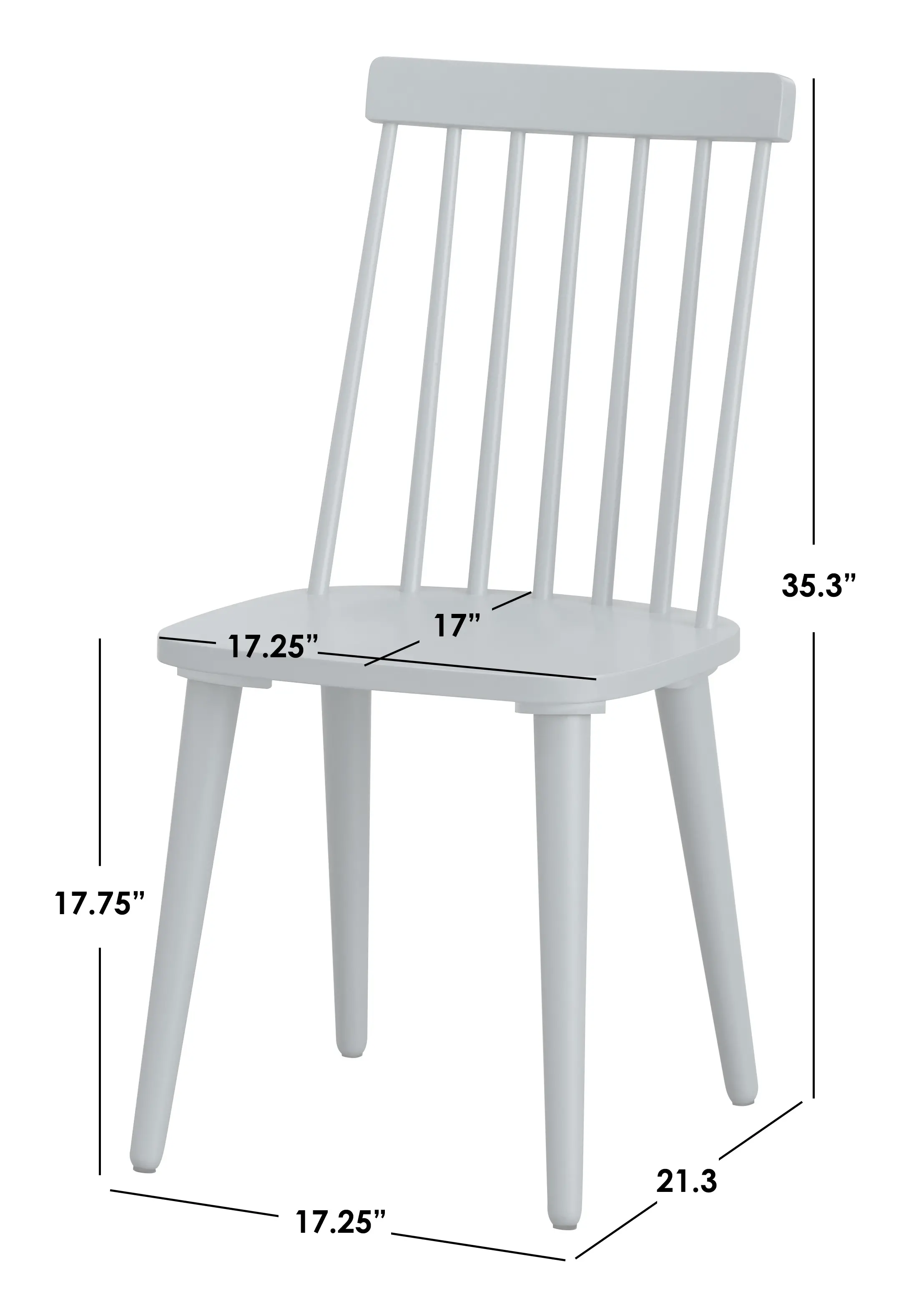 Alana Blue Dining Chair, Set of 2-3