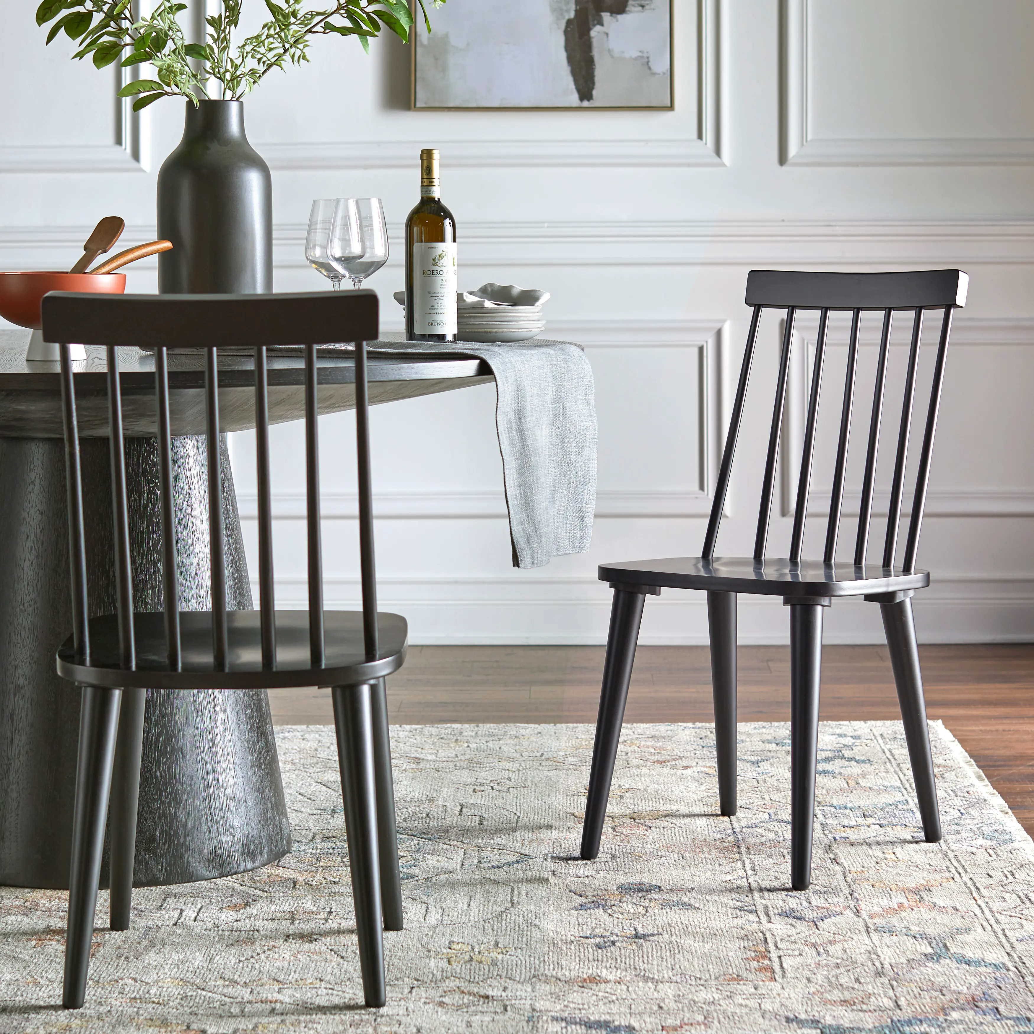 Alana Black Dining Chair, Set of 2-2