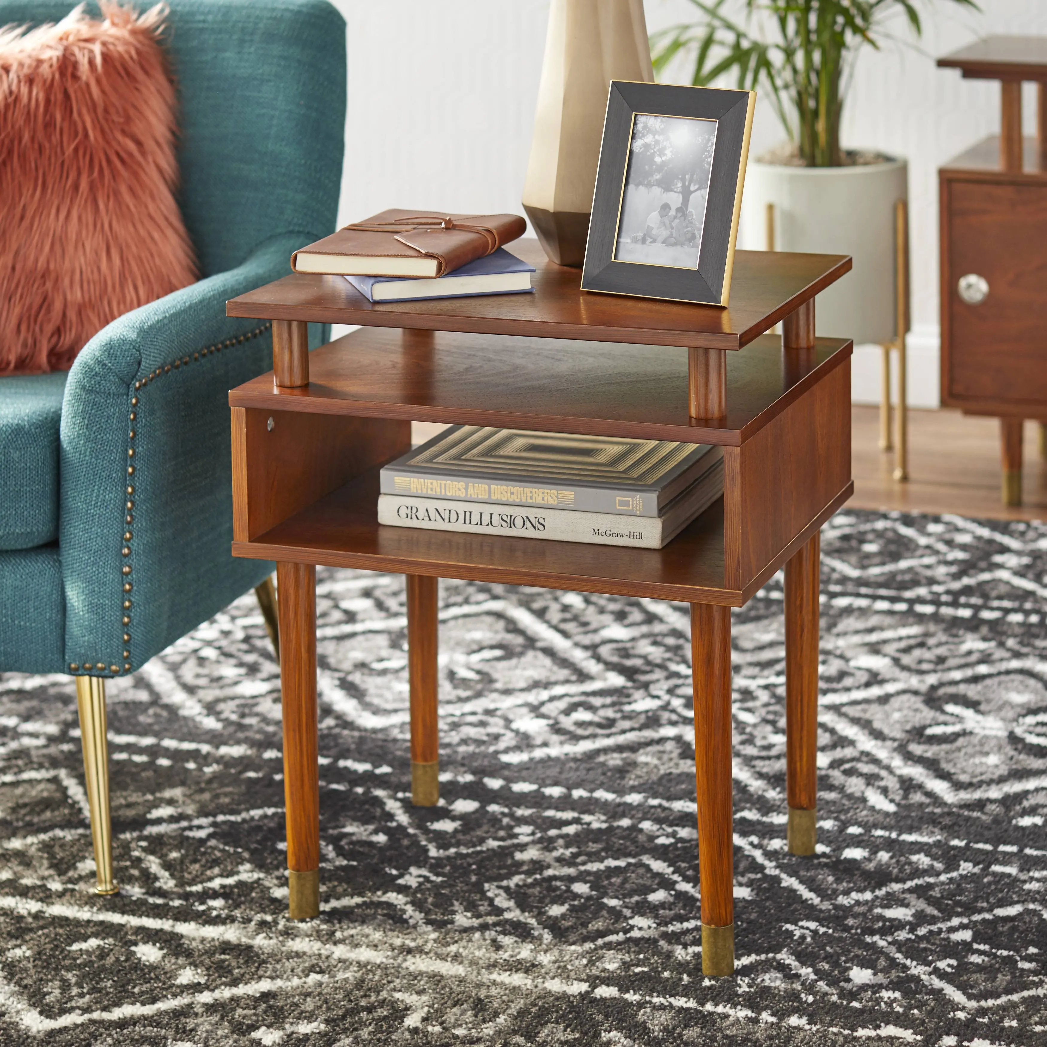 Robbie Walnut End Table-2