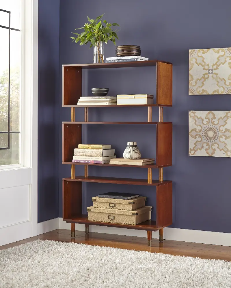 Robbie Walnut Bookshelf