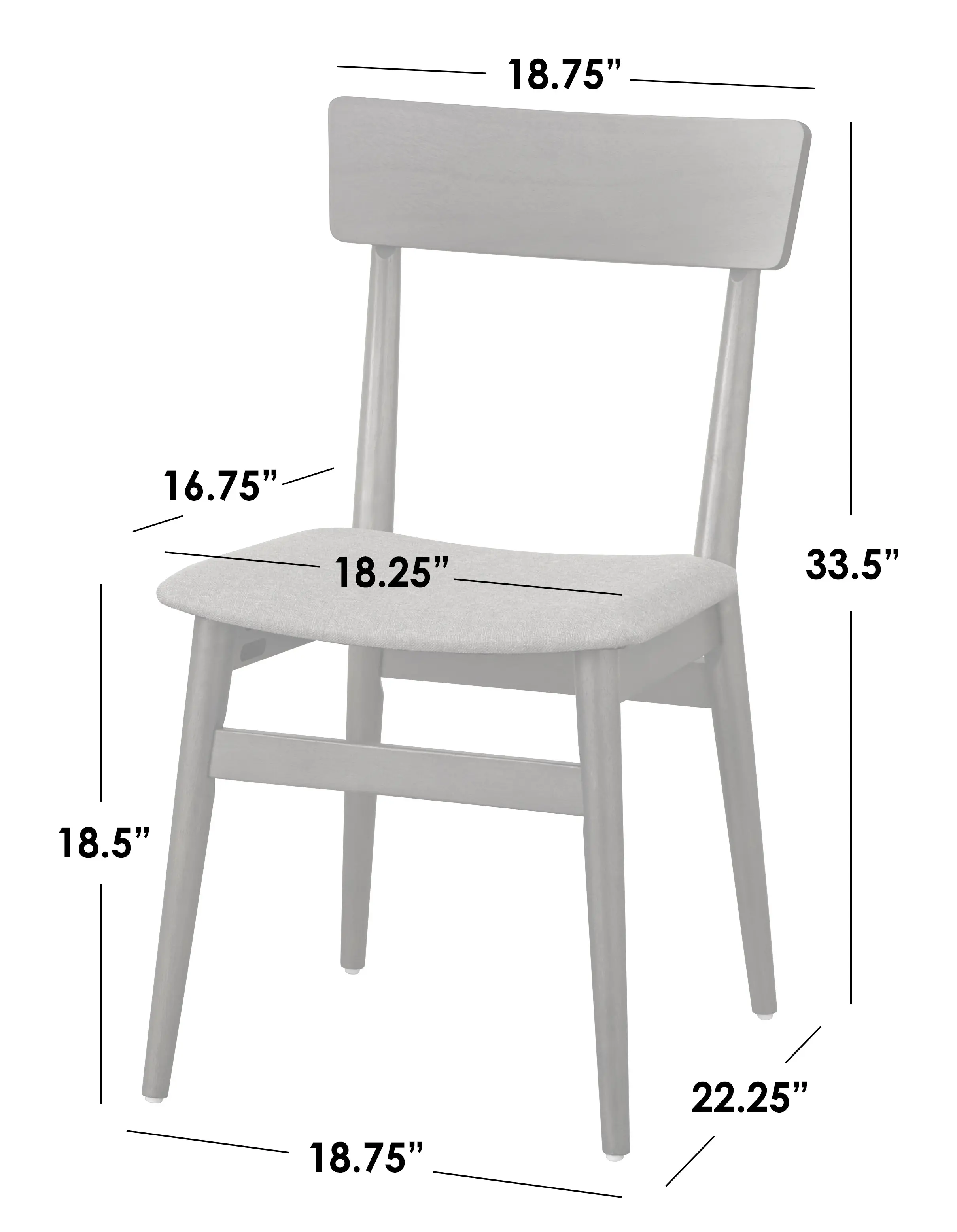 Darcy Walnut Dining Chairs, Set of 2-4