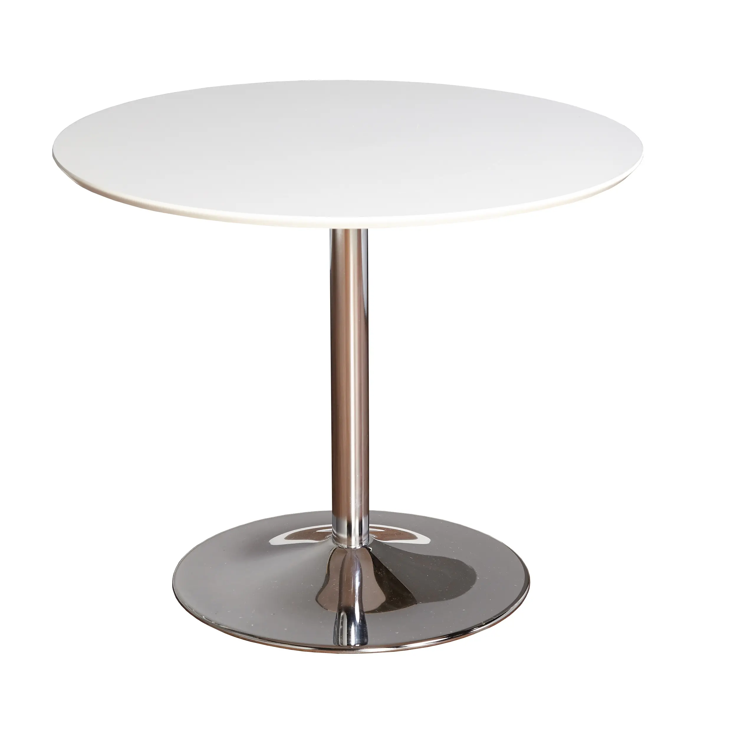 Pia White and Chrome Dining Table-1