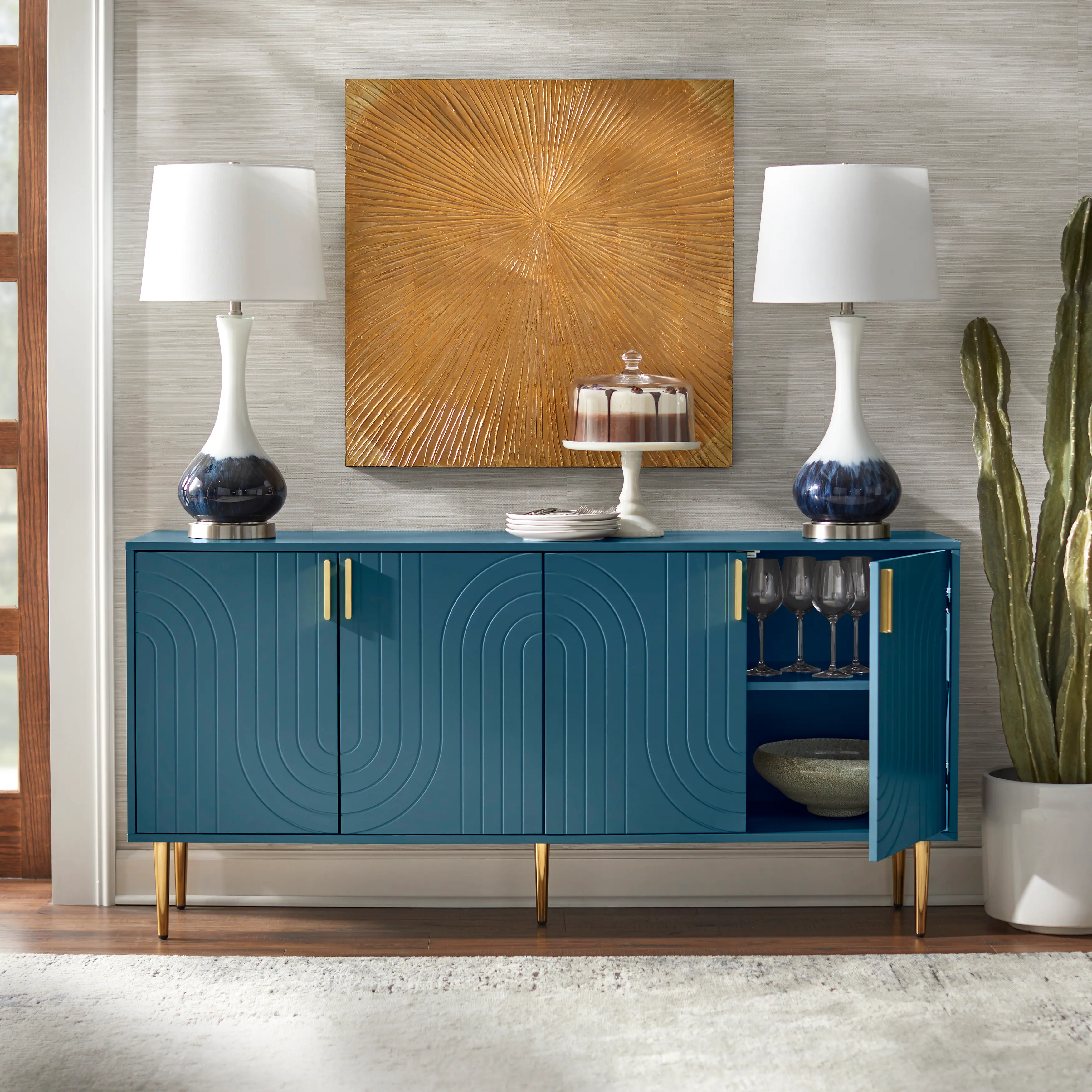 Olivia Blue Sideboard-3