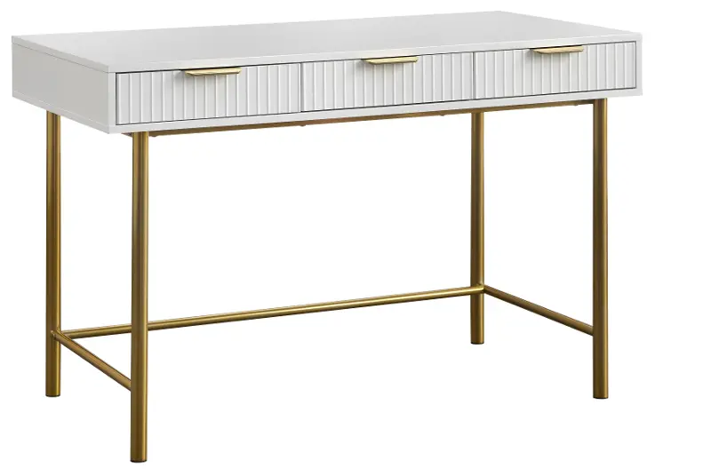 Alma White Desk
