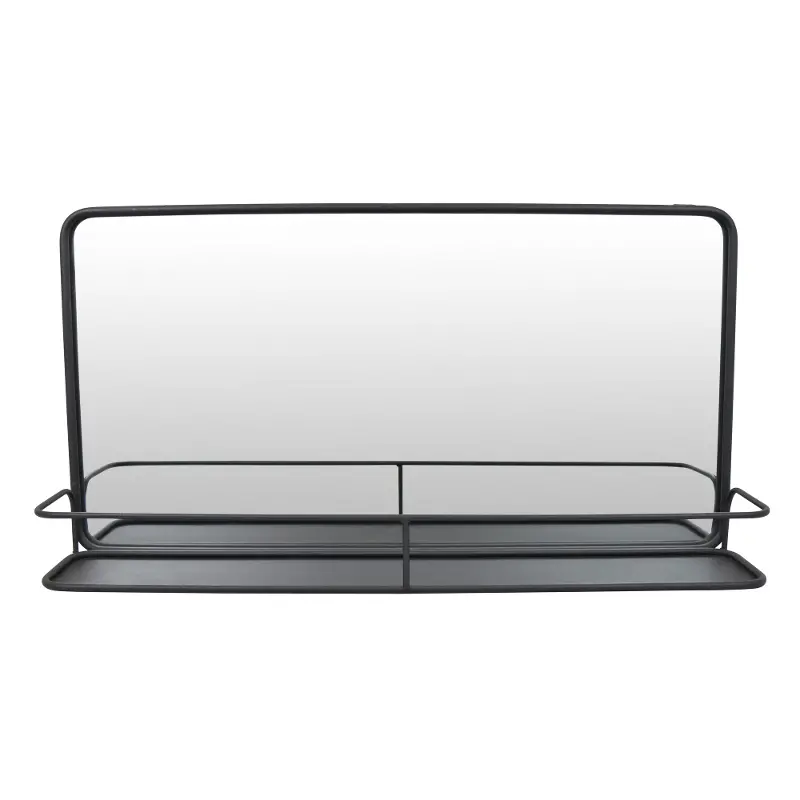 Rectangle Wall Mirror with Shelf