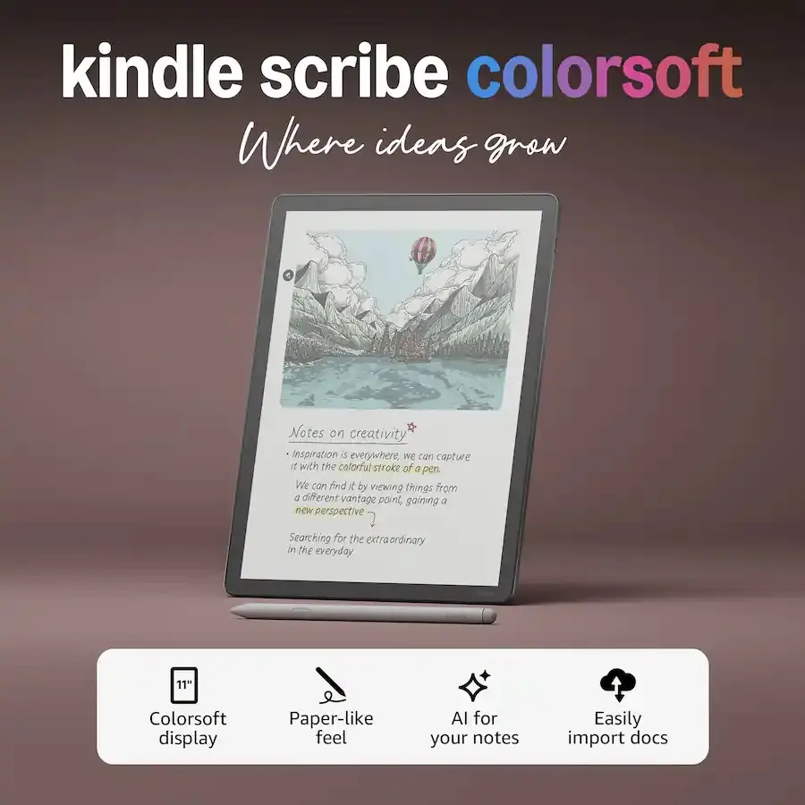 B0DWRBVDN6 Amazon Kindle Scribe Colorsoft 32GB 11 Display with Pen-2