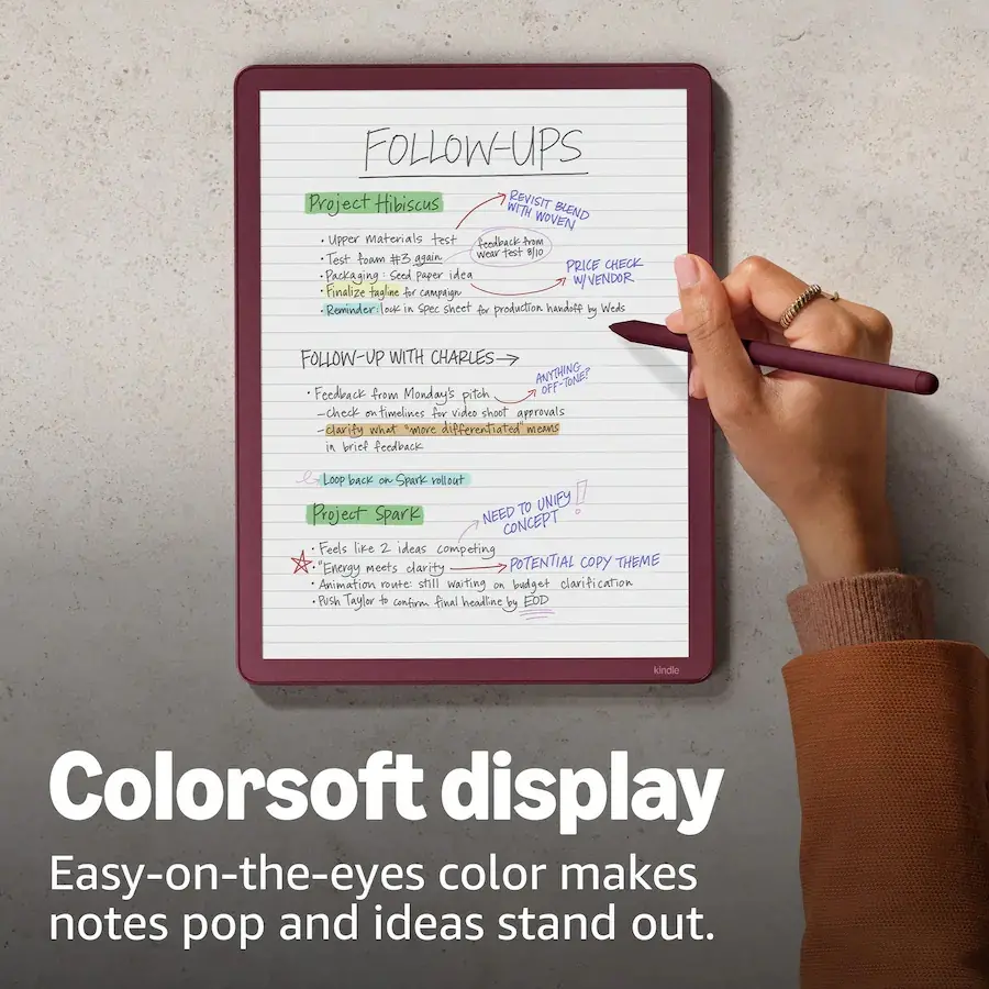 B0DWRBVDN6 Amazon Kindle Scribe Colorsoft 32GB 11 Display with Pen-4